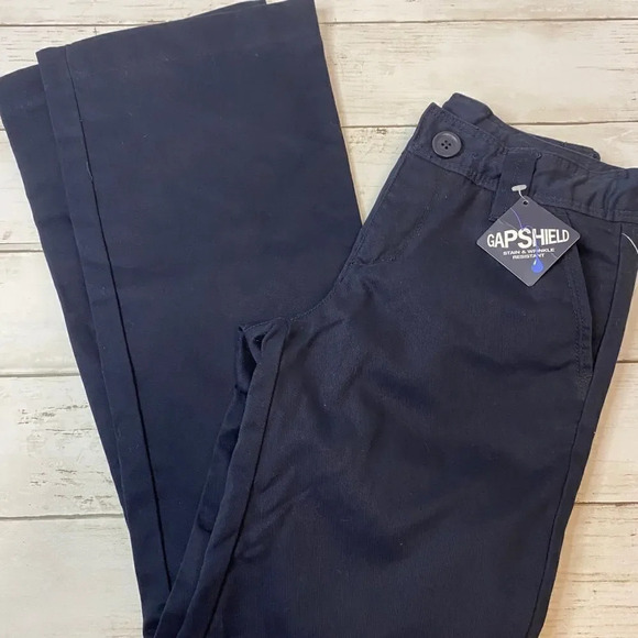 GAP Girls Navy Blue Chino Pants - Picture 2 of 4